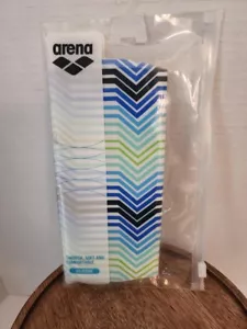 NEW-Arena Silicone Swim Cap Multicolor Stripe Color Unisex Men Women - Picture 1 of 2