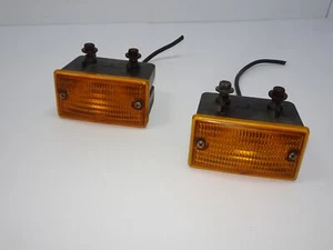 1975-1989 Mercedes R107 560SL 380SL 450SL OEM Front Bumper Turn Signal Lights X2 - Picture 1 of 11
