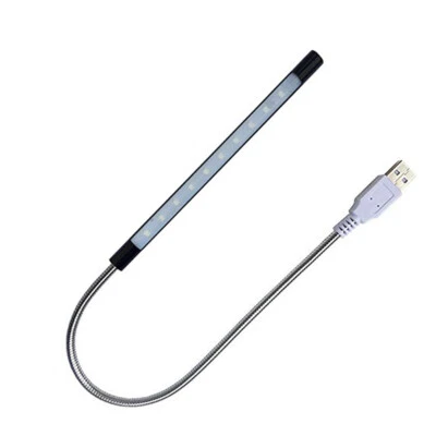 O15 Leselampe LED Nachttischlampe USB Schwanenhals 1W Schreibtischlampe PC Büro - Image 1 of 4