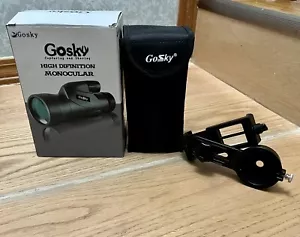 Gosky Skyhawk 12x55 HD Monocular Scope - High Definition Fog- Proof...W/Attachmt - Picture 1 of 8