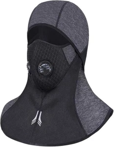 Balaclava Wind/Waterproof Ski Face Mask Breathable Cold Weather Therma Gray - Picture 1 of 7