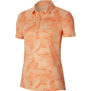 Women's Nike Dri-FIT UV Subtle Floral Printed Golf Polo L - Picture 1 of 2