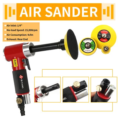 MIni Dual Action Air Random Orbital Sander With 25/50/80mm Pad F Car Body Work - Image 1 of 4