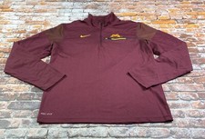 Nike Minnesota Golden Gophers Shirt Mens S Pullover 1/4 Zip Long Sleeve Dri-Fit