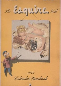 1949 ESQUIRE PIN UP CALENDARIO PUBBLICITARIO,DIVERSI ILLUSTRATORI-LA SALLE PAPER CO. - Foto 1 di 4