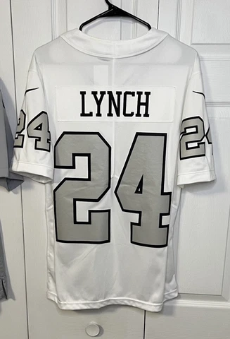 Marshawn Lynch Nike Vapor Limited Las Vegas Raiders White Stitched Jersey Size M Cover