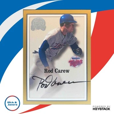 2000 Greats of the Game Autographs Rod Carew Minnesota Twins - Image 1 of 4