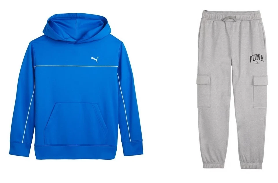 Puma Youth Set Boy's Hoodie PANTS Tracksuit 2pc Size 5/6, 7/8, 10-12, 14/16 New - Image 1 of 4