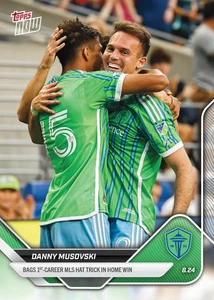 Topps Now MLS 2025 - Tarjeta 083 - Danny Musovski - Seattle Sounders FC - Imagen 1 de 1