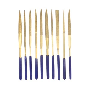 10 Pcs 150 Grits Diamond Needle File Set for Glass Wood Stone Metal Files - Picture 1 of 4