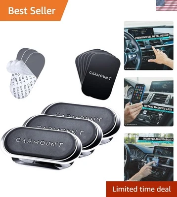 F1 Dashboard Magnetic Phone Holder for Cars - Ultra Strong 8X N52 Magnets 3 Pack - Image 1 of 4