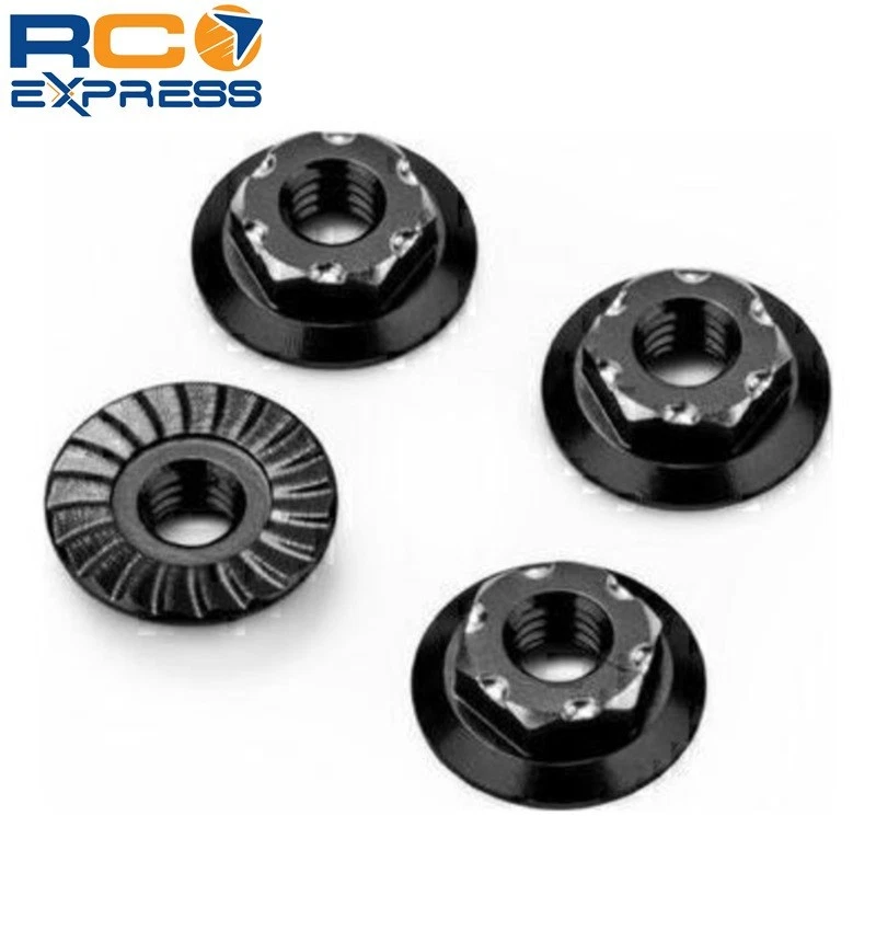 JConcepts RC10b7 M4 Low-Profile Aluminum Wheel Nut Blue 4pc Fits Vehic JCO5216-2 - Image 1 of 1