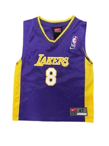 Vintage NBA LA Lakers Kobe Bryant #8 Nike Boy Jersey Size 4 Made In USA Y2K - Picture 1 of 8
