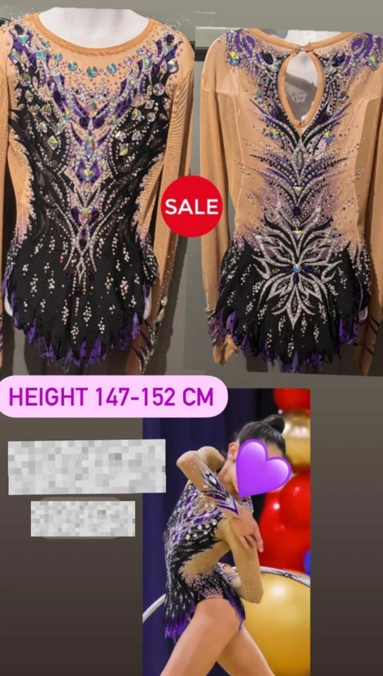 Rhythmic Gymnastics Leotard  147-152cm - Image 1 of 1