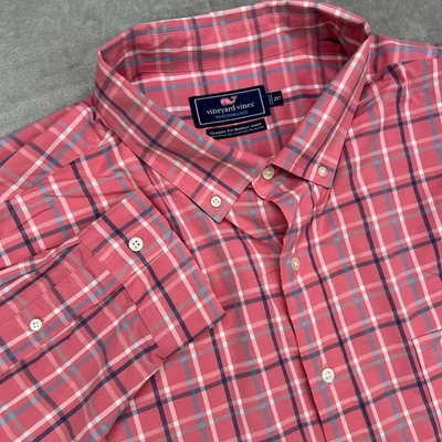 Vineyard Vines Performance Shirt Mens 2XLT Tall Lobster Classic Fit Murray Shirt - Image 1 of 4