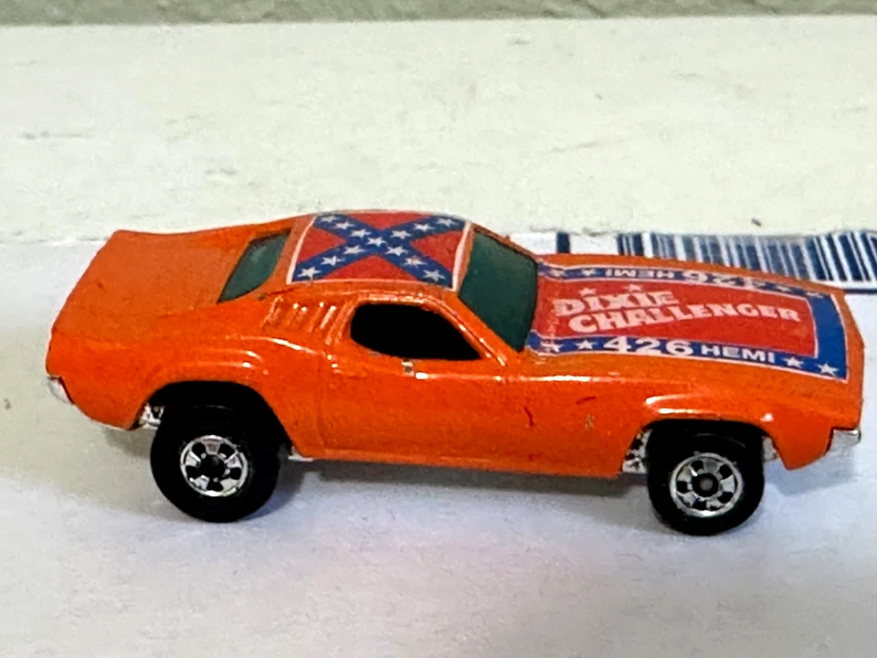 Hot Wheels Blackwall Dixie Challenger 426 Hemi Flag naranja ¡excelente estado limpio! Foto 1 de 4