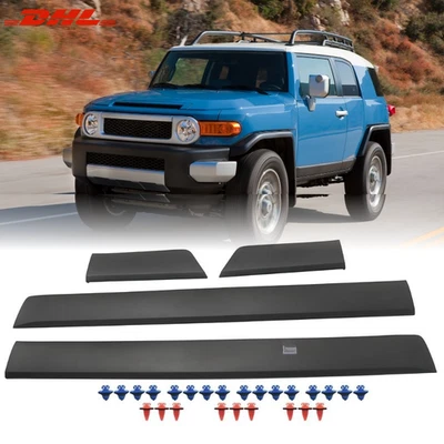 Juego de 4 molduras de puerta exterior conductor y pasajero para Toyota 2007-2014 FJ Cruiser Foto 1 de 4