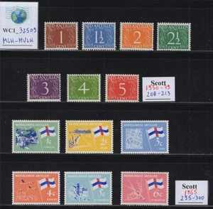 WC1_32509 DUTCH COLONIES: CURACAO. Colorful lot of 1950-1979 stamps. MLH-MVLH - Picture 1 of 1