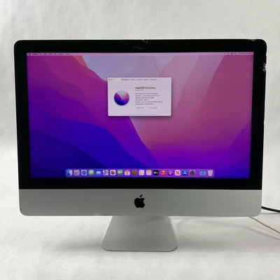 Apple A1418 iMac Retina 4k 21.5" 2015 3.1GHz i5 16GB RAM 1TB Fusion - Cracked - Image 1 of 4