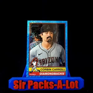 2025 Topps Heritage CORBIN CARROLL Light Blue Sparkle Arizona Diamondbacks - Bild 1 von 2