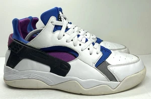 Nike Air Flight Huarache Bold Berry White Sneakers Mens Sz 10.5 Retro 686203-100 - Picture 1 of 8