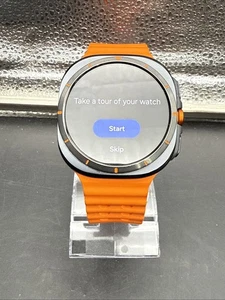 USED Samsung Galaxy Watch 7 Ultra Titanium Gray/Orange 47mm SM-L705U -GOOD COND- - Photo 1 sur 15