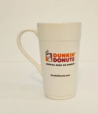 Dunkin' Donuts Tall Ceramic 16 oz Handled Classic Coffee Cup Mug 2013 - Image 1 of 4