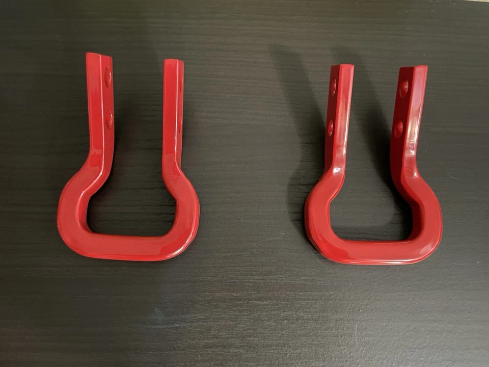 Ganchos de remolque de recuperación Canyon Colorado 2023-2024 rojos con herrajes OEM GM Foto 1 de 1