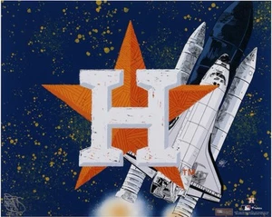 Houston Astros Maz Adams Signed 16ā x 20ā Photo Print Limited Edition 25 š - Picture 1 of 1