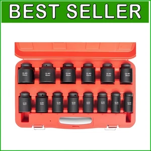 Metric Deep Impact Socket Set, 14PCS, 3/4 Inch Drive, with Durable Storage Case - Bild 1 von 9