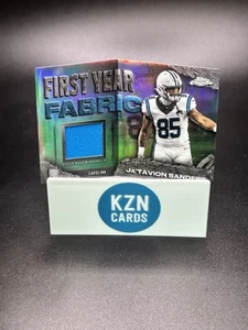 2024 Topps Chrome First Year Fabric RC Ja'Tavion Sanders Carolina Panthers - Bild 1 von 1