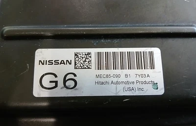 2007 - 2008 NISSAN FRONTIER 2.5L OEM ECU ENGINE CONTROL MODULE MEC85-090 B1 Foto 1 de 3