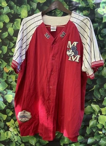 THE DISNEY STORE Mickey Mouse Championship Baseball Shirt XL TG Baumwolle Herren - Bild 1 von 13