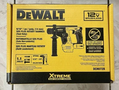 DeWALT DCH072B 12V Brushless Cordless 9/16-in SDS PLUS Rotary Hammer (Tool-Only) - Image 1 of 4