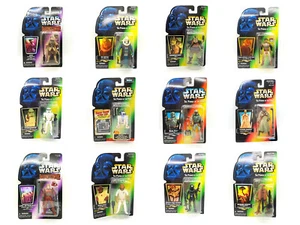 Figuras con tarjetas de Star Wars POTF2 - lámina verde, rojo, sombras del imperio, Kenner - Imagen 1 de 82