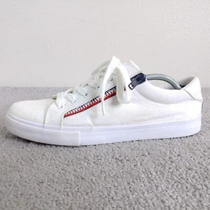 Tommy Hilfiger Womens 9.5 Shoes Low Top White Red Blue Paulli Sneaker - Picture 1 of 12