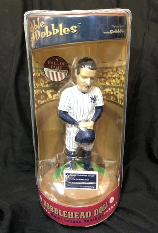 Lou Gehrig Bobblehead Doll MLB Baseball Hall of Fame Collectible Series NEW Cover