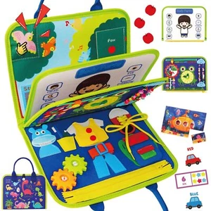 Busy Board for 1 2 3 4 Year Old Toddler Montessori Educational Sensory Toys K... - Picture 1 of 6