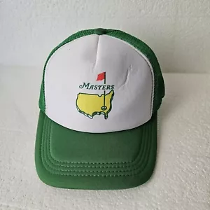 NEW MASTERS TOURNAMENT GOLF KELLY GREEN HAT 5 PANEL TRUCKER SNAPBACK - Picture 1 of 7