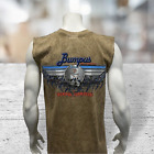 Genuine Harley Davidson Brown Cement Sleeveless Bumpus Jackson Tennessee T-Shirt