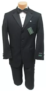 Nuevo Para Hombre Negro Ralph Lauren Esmoquin con Pantalones Novio Boda Masón Baile de graduación 40XL 33W - Imagen 1 de 6