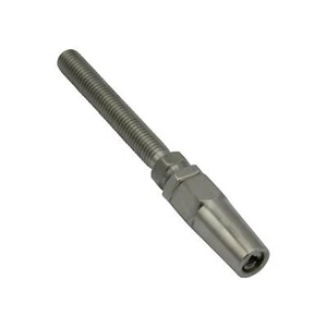 Edelstahl Swageless Gewindebolzen M12 (6 mm Draht Rigging Klemme Spannung) - Bild 1 von 8