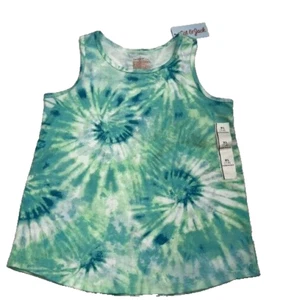 Cat & Jack Blue & Green Tie-Dye Sleeveless Tank Top Girls Size XL PLUS 16/18 - Picture 1 of 2
