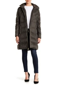 MICHAEL Michael Kors X4115 Missy Puff Double Front Zip Jacket in Olive  Size S - Picture 1 of 3