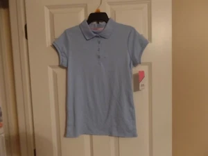 Girls, IZOD, School Uniform Shirt, Light Blue, Size: Large 14/16, SS, New w/Tags - Picture 1 of 5