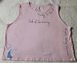 Disney Parks Princess Women's Pink The Little Mermaid Ariel Tank Top XL - Picture 1 of 9