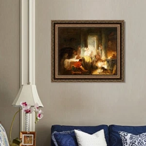 Arte en lienzo enmarcado impresión de giclee interior romano por Jean Honore Fragonard arte de pared - Imagen 1 de 9