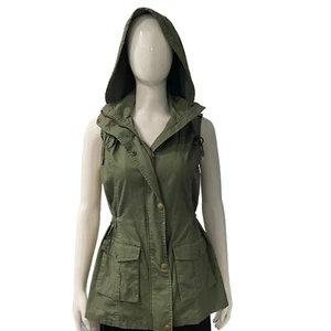 41 Hawthorn Women's Stitchfix Jahana Vest Olive Green Cargo Size Small Hooded - Picture 1 of 14