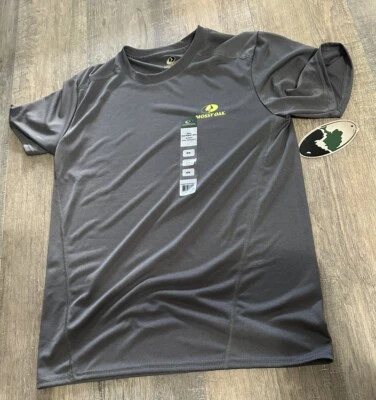 Mossy Oak Men’s Med Grey Short Sleeve Super Soft Polyester - Image 1 of 4