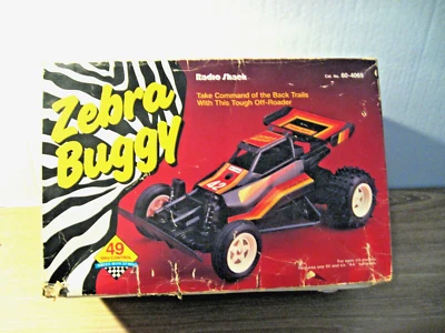 Vintage Radioshack Zebra Buggy / Off Road RC Car  (For Parts only) - Image 1 of 4